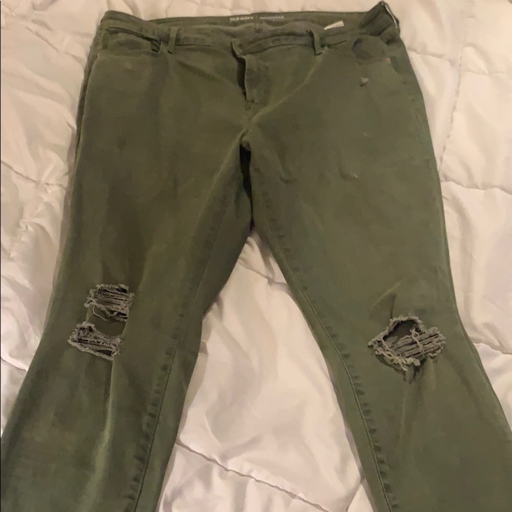 Green Skinny Jeans